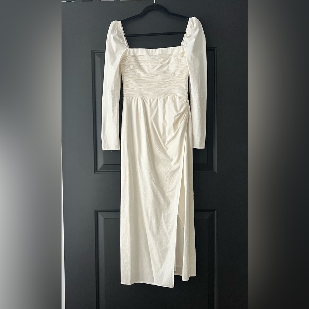 The reformation white midi dress